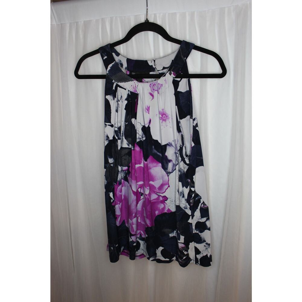 Pre-owned - As-is - INC International Concepts Floral Top - Size XL